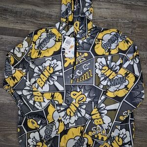 Graphic Yellow and Black Hoodie